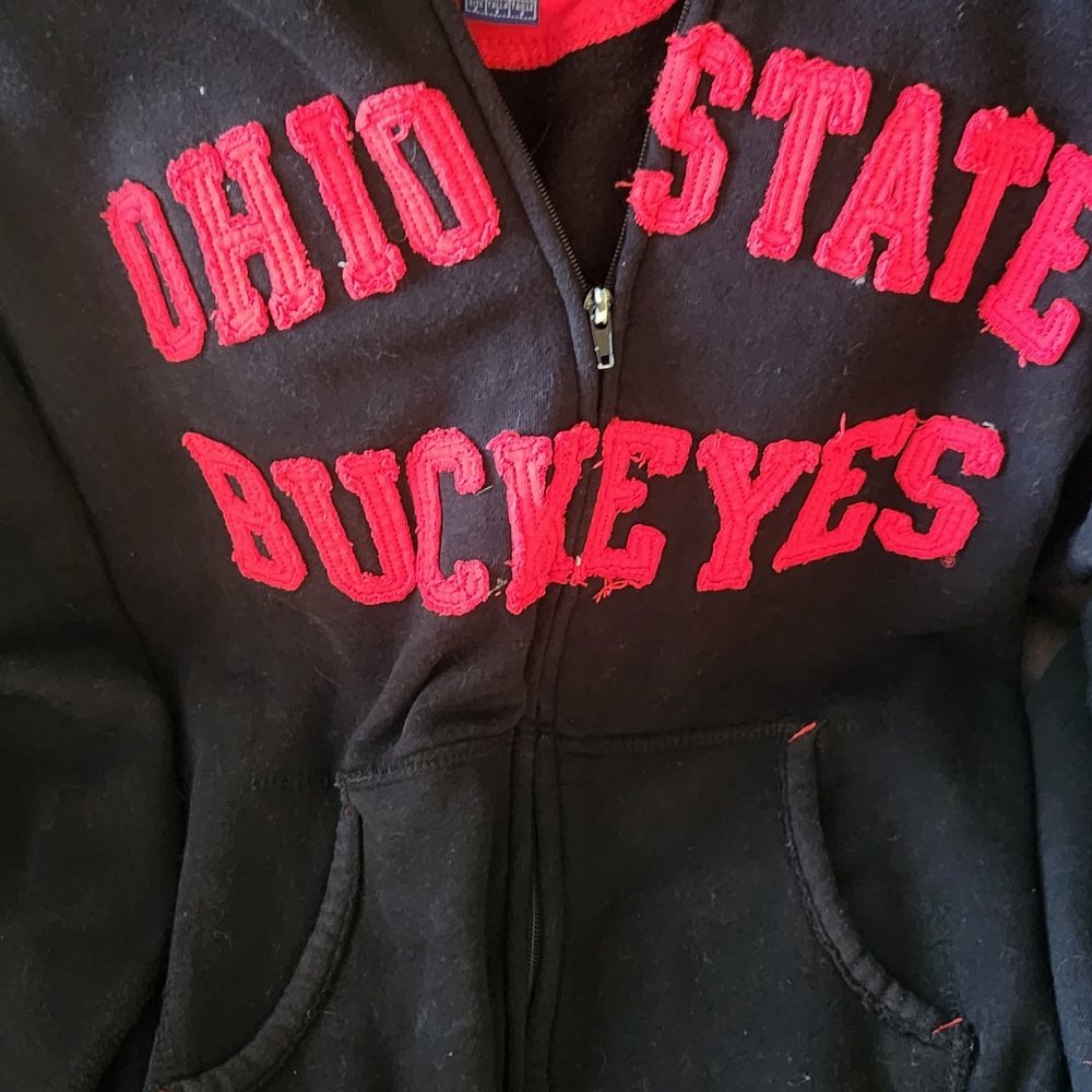 Ohio State Buckeyes Black and Red Hoodie